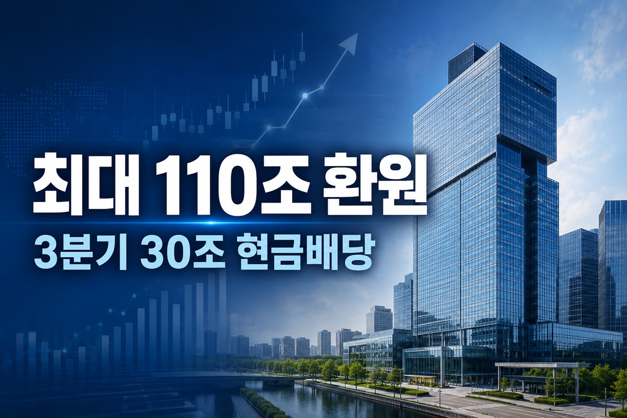삼성전자 최대 110조 주주환원…3분기 30조 현금배당