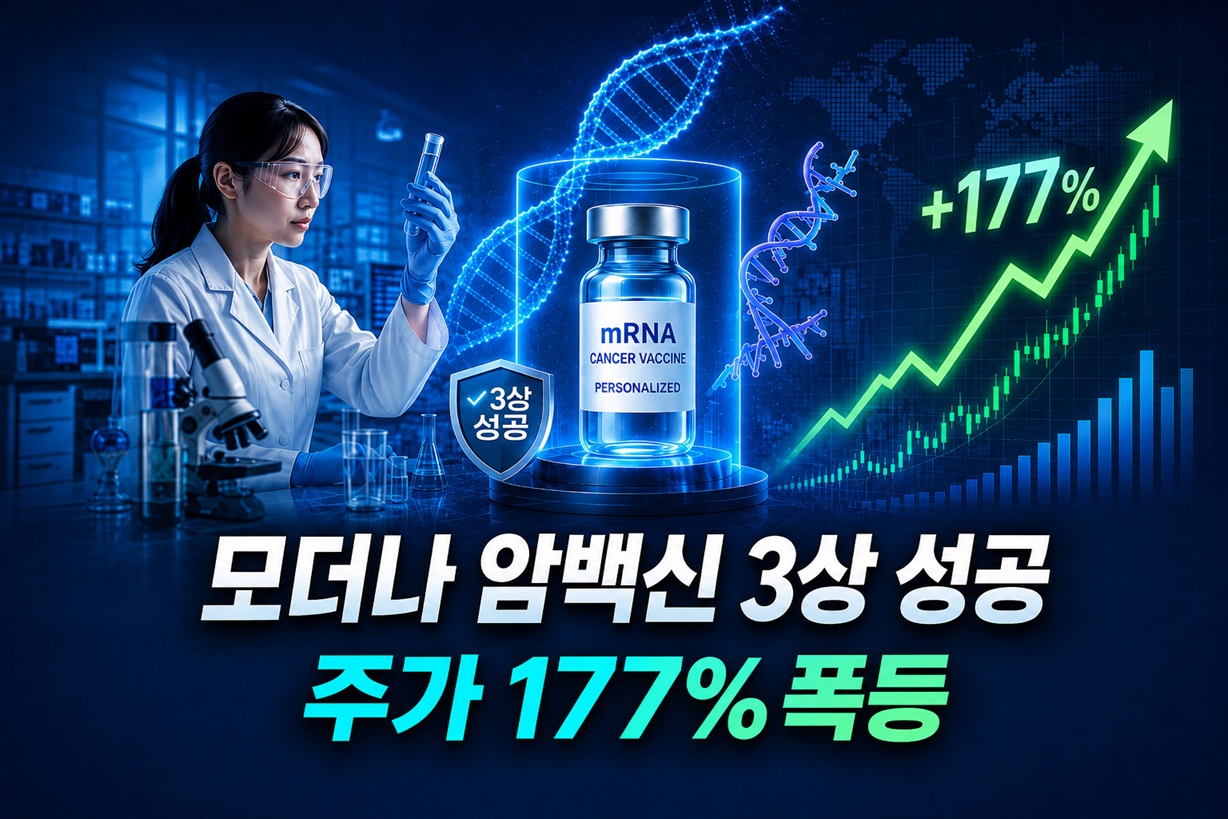 모더나 암백신 3상 성공…주가 177% 폭등, 정말 암백신 시대 열리나