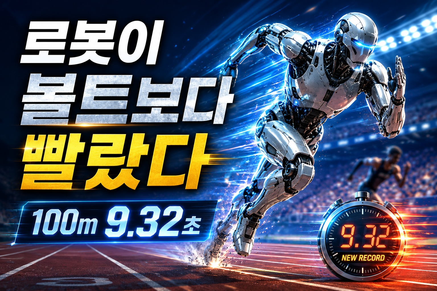 로봇이 우사인 볼트보다 빨랐다…100m 8.64초, 그런데 정말 비교해도 될까?