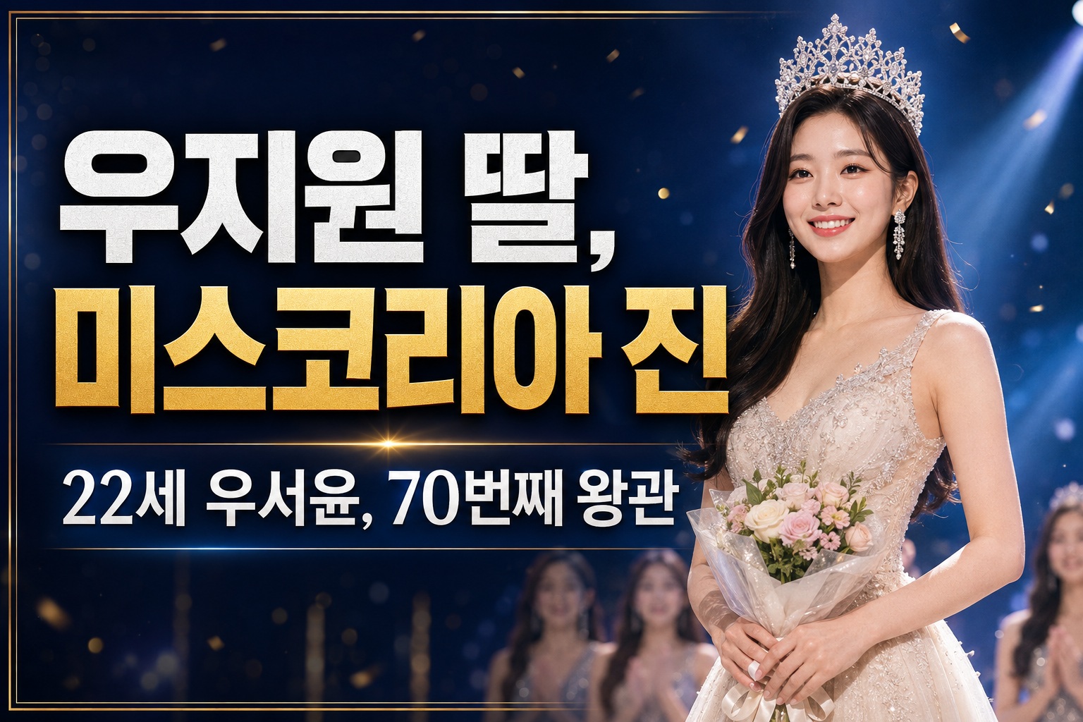 2026 미스코리아 진 우서윤은 누구? 우지원 딸로 주목받은 이유