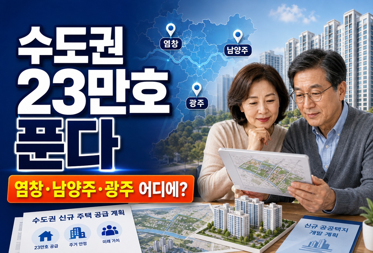 수도권 23만호 푼다…서울·남양주·광주 어디에?