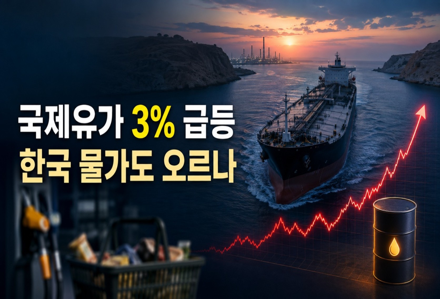 국제유가 3% 급등 | 한국 물가도 오를까