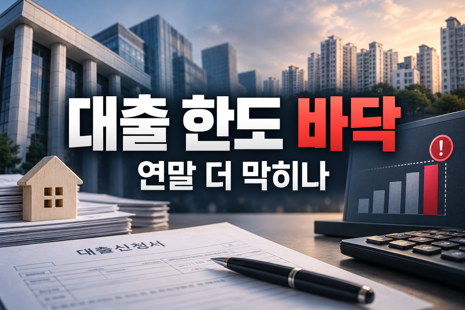 핫이슈 | 5대 은행 대출 한도 바닥…연말 더 막히나