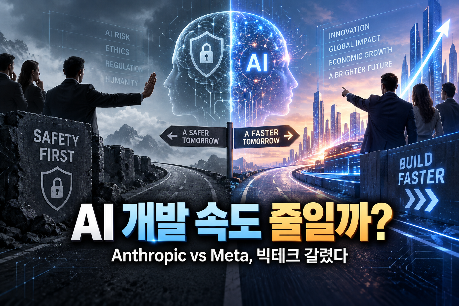핫이슈 | AI 개발 속도 줄이자 vs 계속 가자…빅테크가 갈렸다