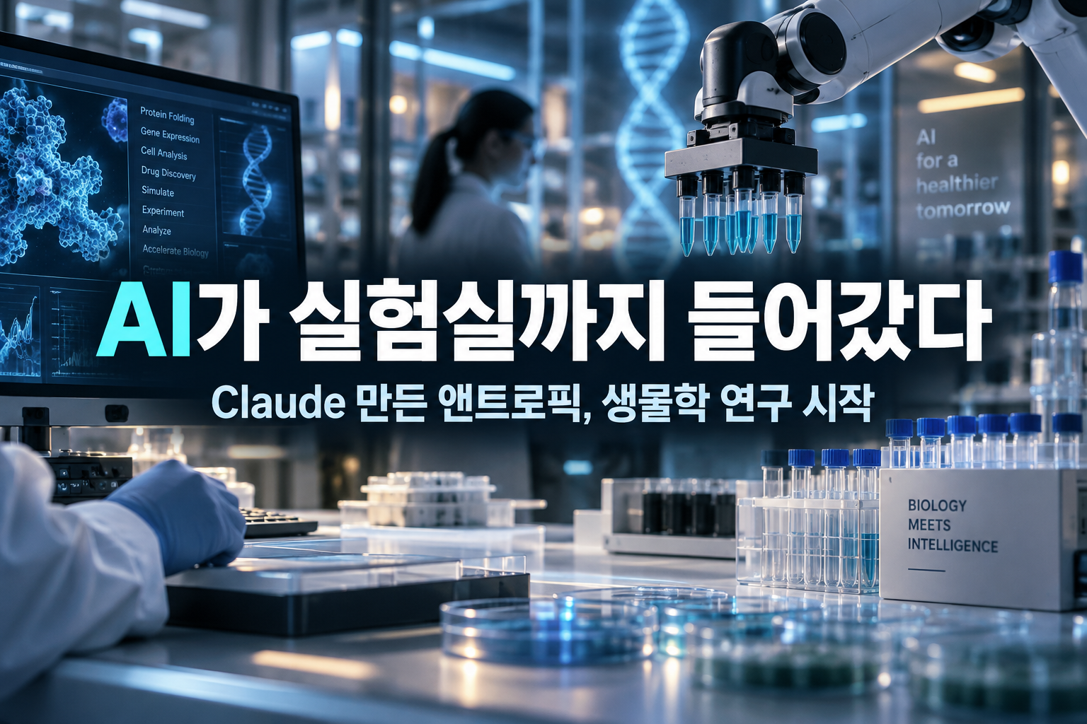 핫이슈 | AI가 실험실까지 들어갔다…Claude 만든 앤트로픽, 생물학 연구 시작