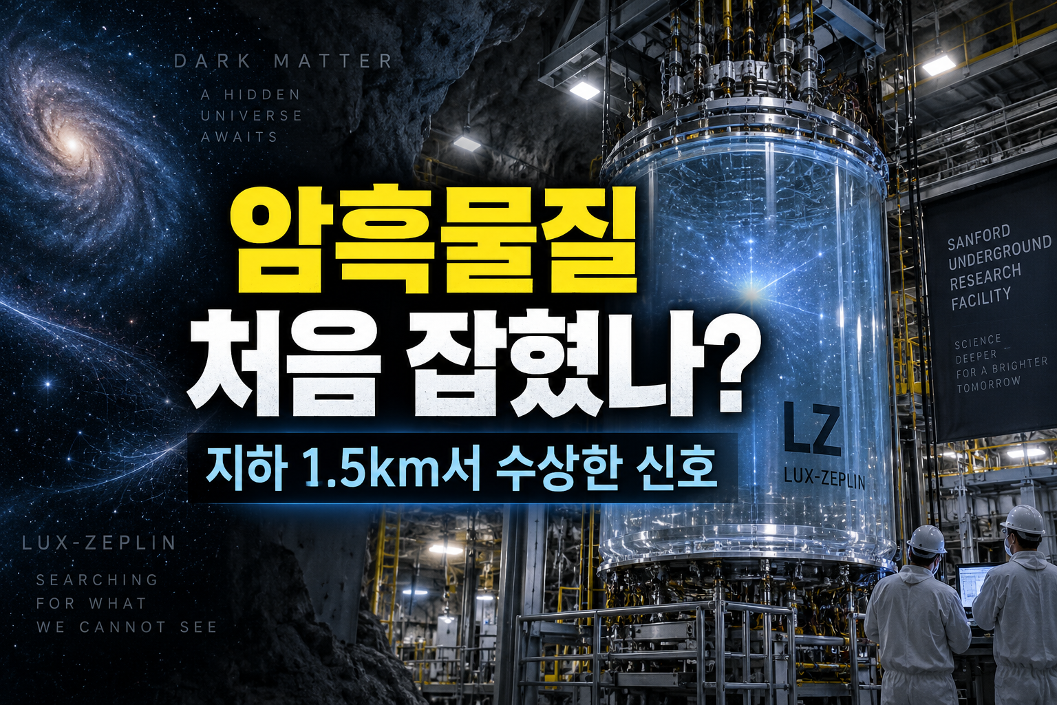 암흑물질 처음 잡혔나…지하 1.5km서 수상한 신호