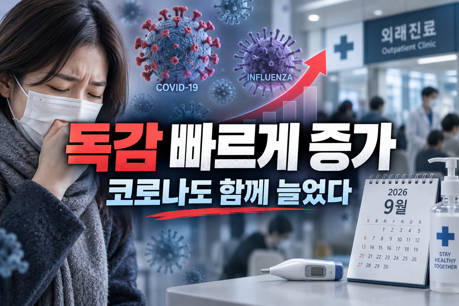 핫이슈 | 독감 빠르게 증가…코로나도 동반 상승