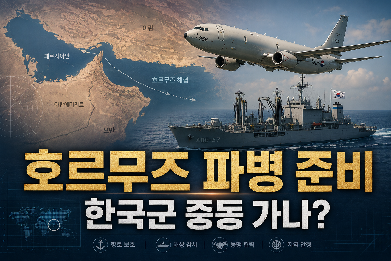 호르무즈 파병 준비 속도…한국군 중동 가나?