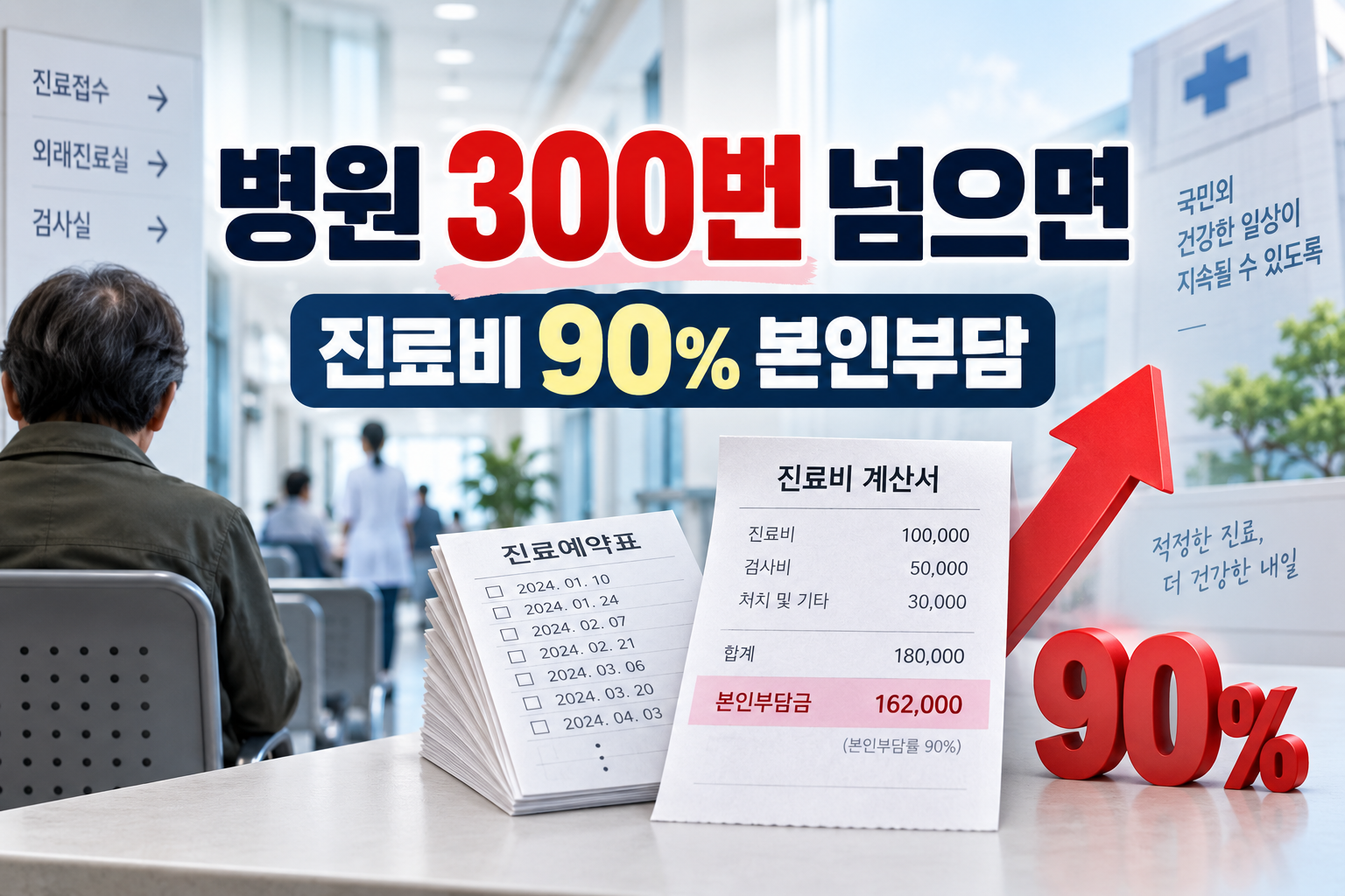 핫이슈 | 병원 1년에 300번 넘으면 진료비 90% 본인부담