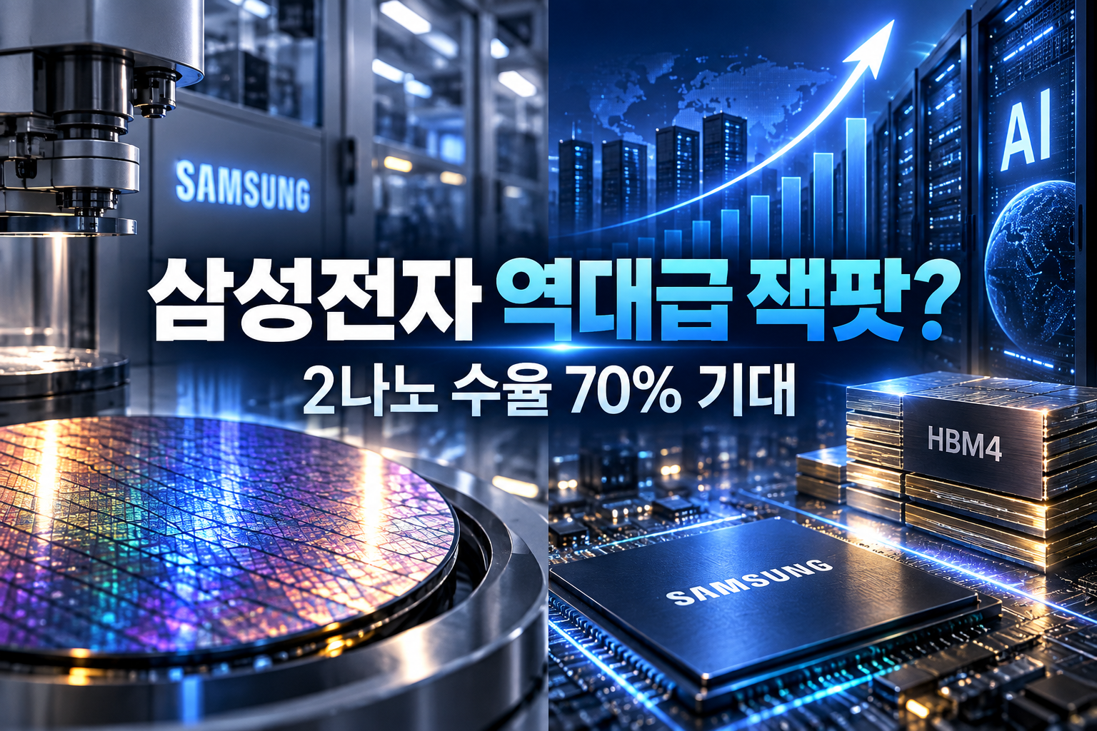 핫이슈 | 삼성전자 ‘역대급 잭팟’ 오나…2나노 수율 70% 돌파 기대