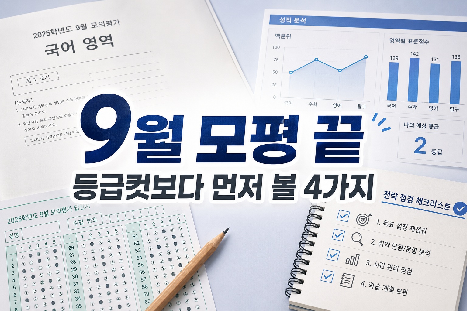 9월 모평 끝…등급컷보다 먼저 확인할 4가지, 수능 전략 어떻게 바꿀까
