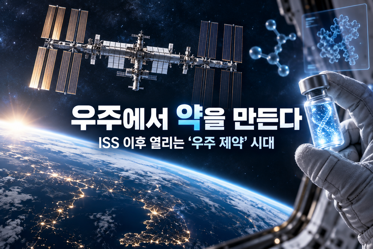 핫이슈 | 우주에서 약을 만든다…ISS 이후 열리는 ‘우주 제약’ 시대